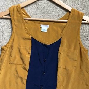 Cooperative Silk Button Up Top
